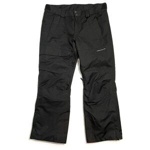 Obermeyer Orion Snow Pants Mens XL Black Insulated Zip Pockets Ankle Zip Ski